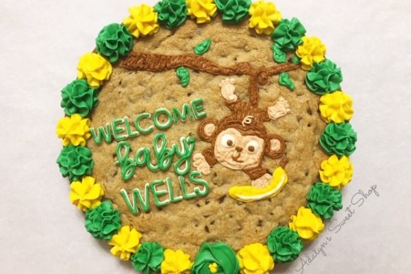 jungle cookie cake